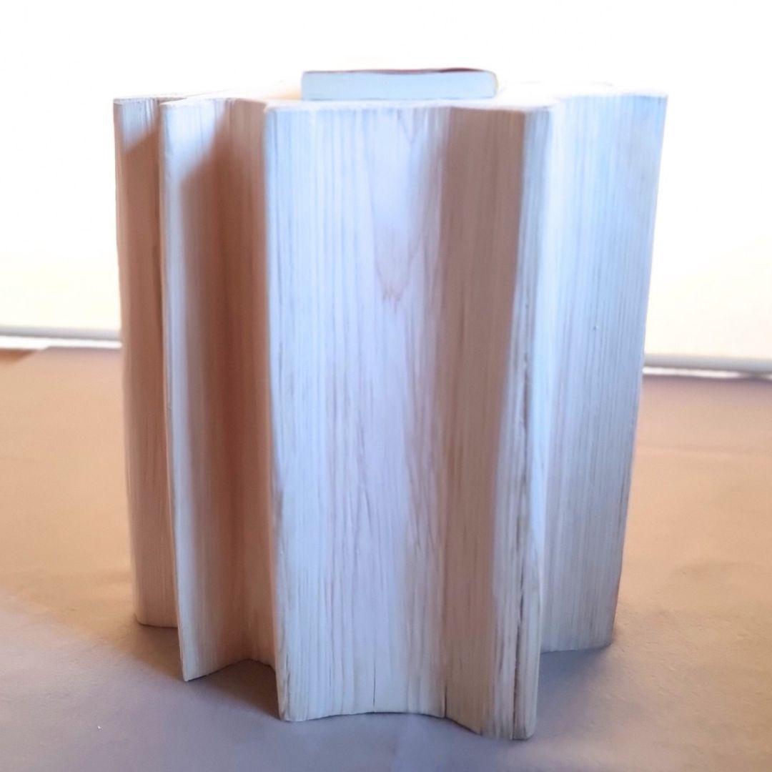 天然アロマ 東濃ひのき フリルスツール テーブル 無垢無塗装 オーガニック