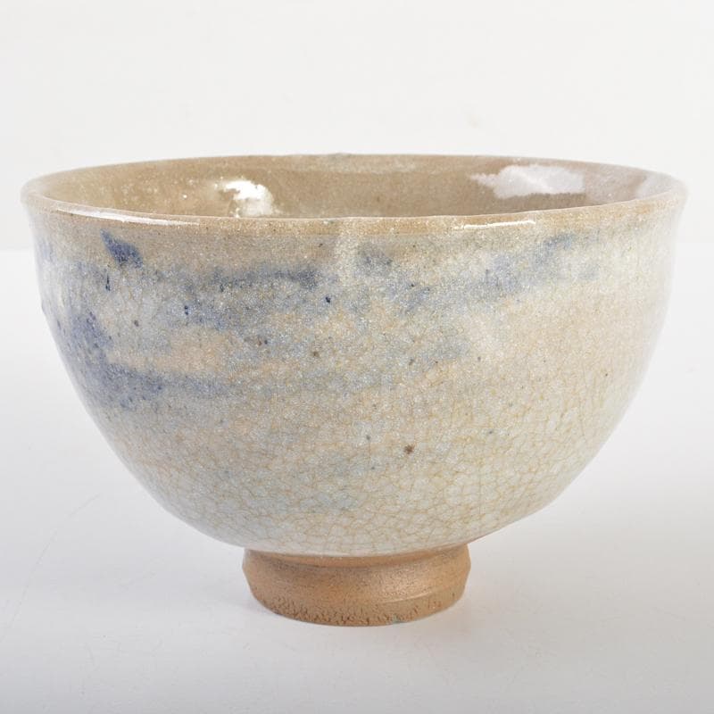 茶道具　京焼　清水六兵衛造　山水文　茶碗　共箱　D　R6713