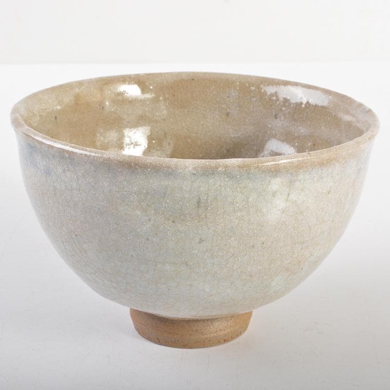 茶道具　京焼　清水六兵衛造　山水文　茶碗　共箱　D　R6713