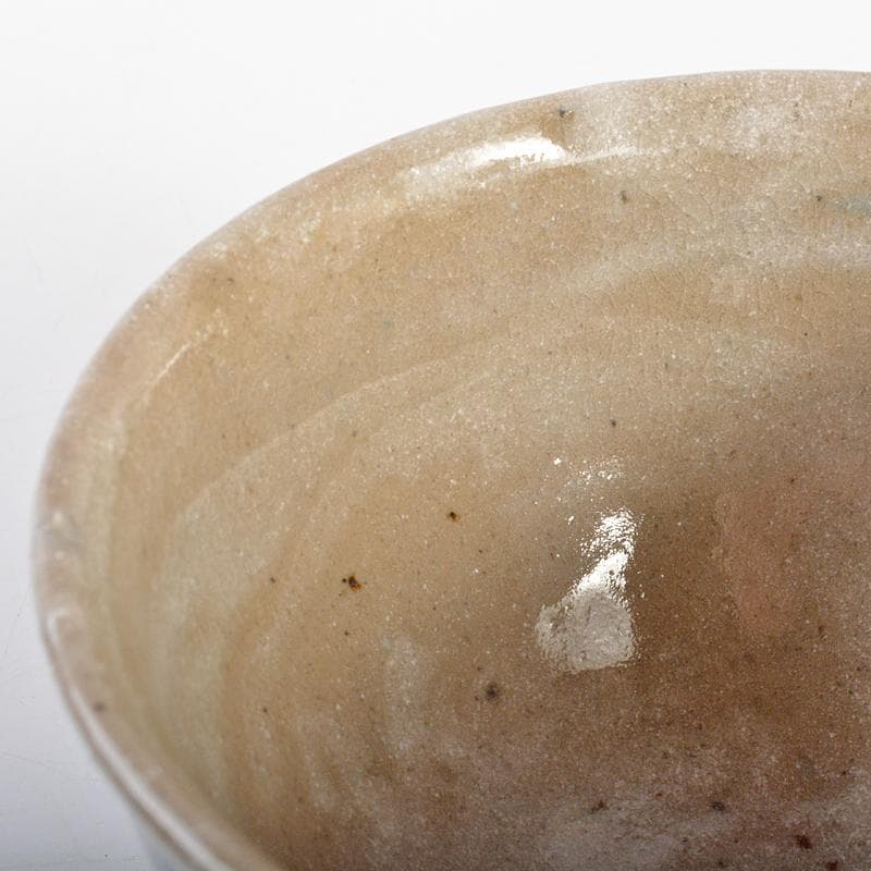 茶道具　京焼　清水六兵衛造　山水文　茶碗　共箱　D　R6713