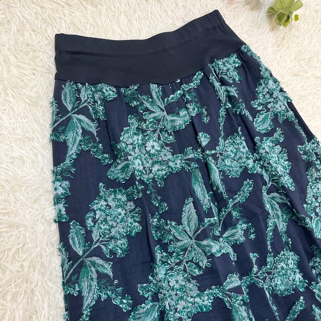 BEARDSLEY ジャガード サルエル パンツ ゴム 刺繍