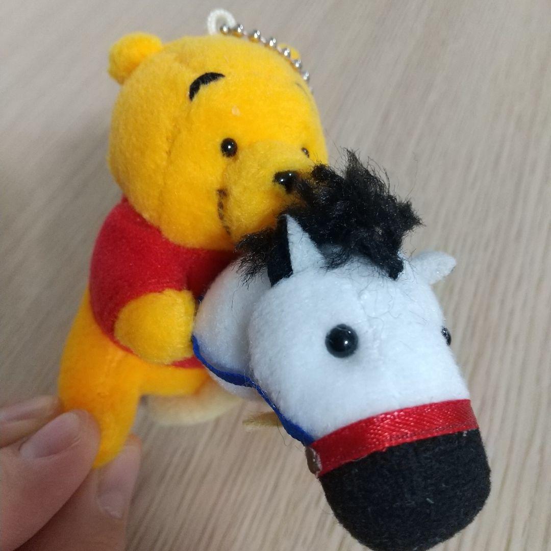 美品　ディズニーストア　2002　干支　午年　プーさん　マスコット