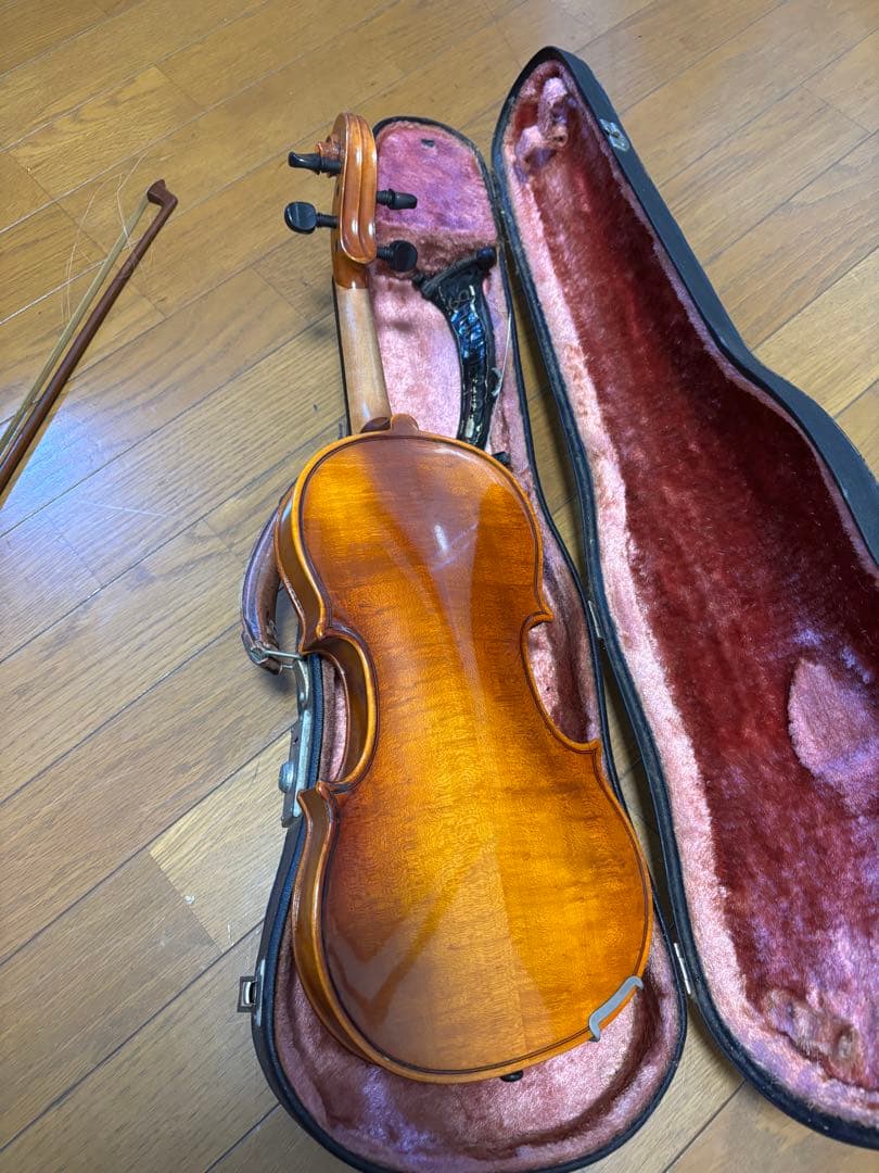 バイオリン本体 木製 4弦 ケース付き