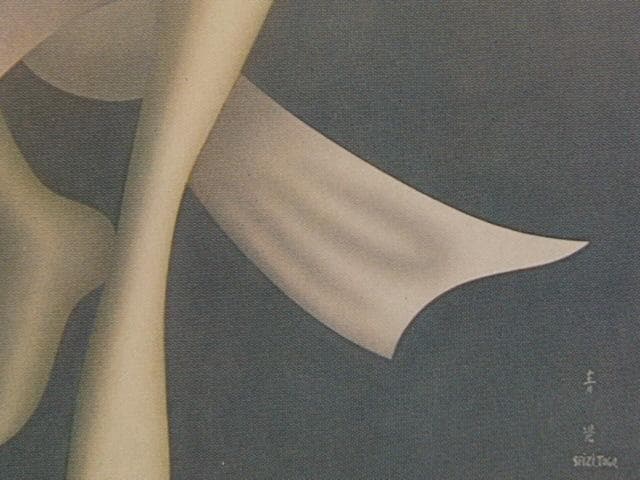 東郷青児、魚藍、希少な大判額装用画集より、新品高級額装付、状態良好