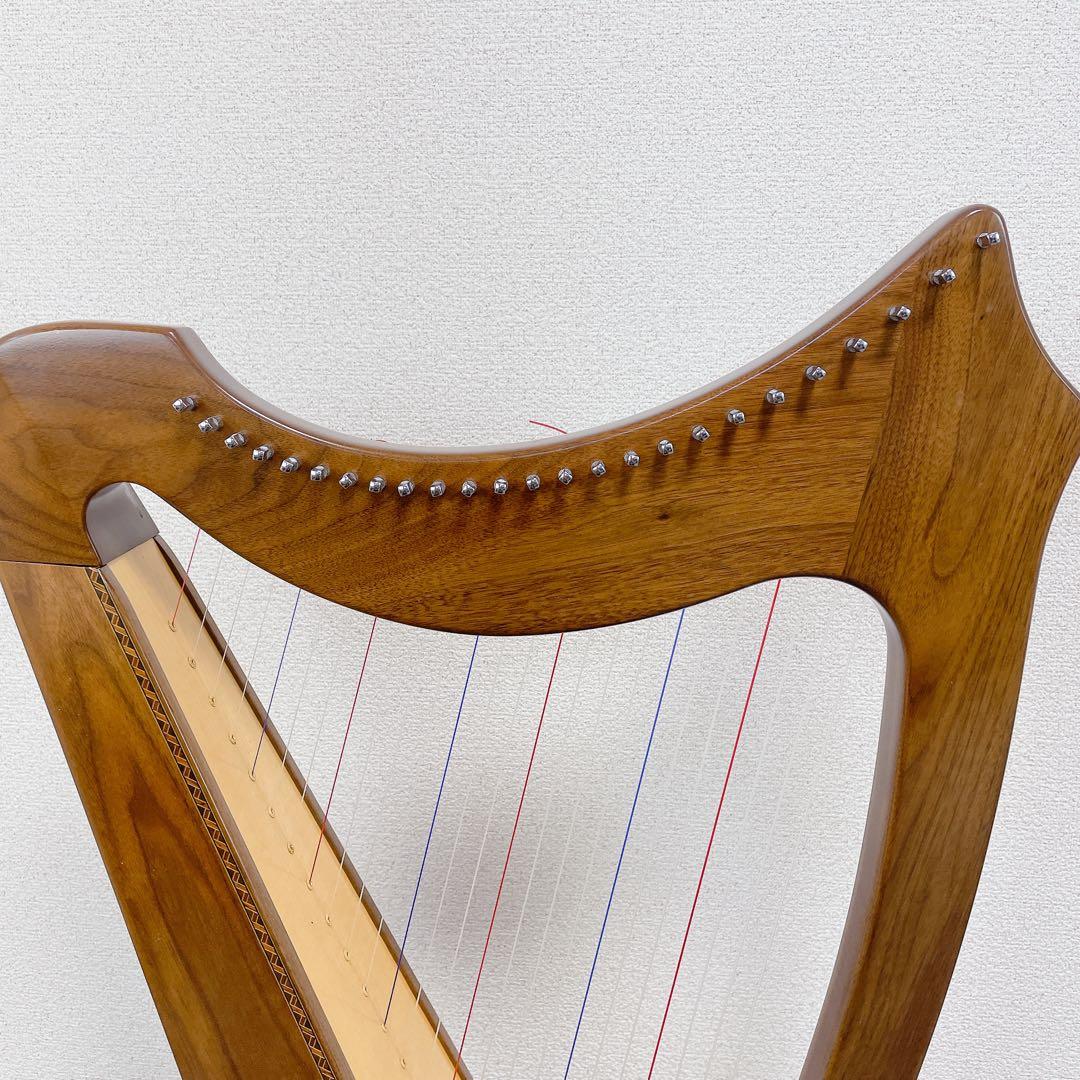 liraAOYAMA ハープ 25s 25弦　サウルハープ　ブラウン