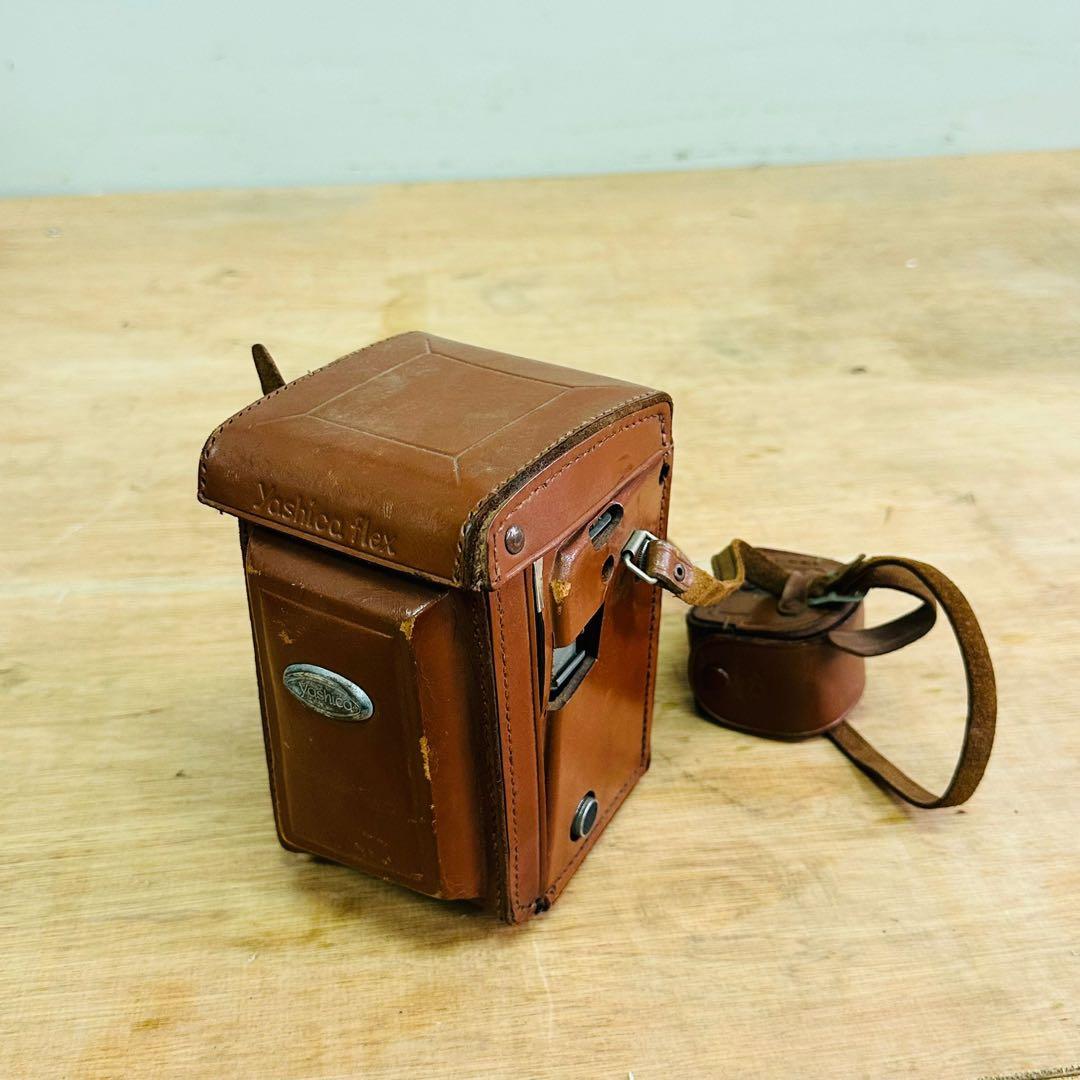 YashicaFlex 二眼レフカメラ レザーケース付き動作未確認