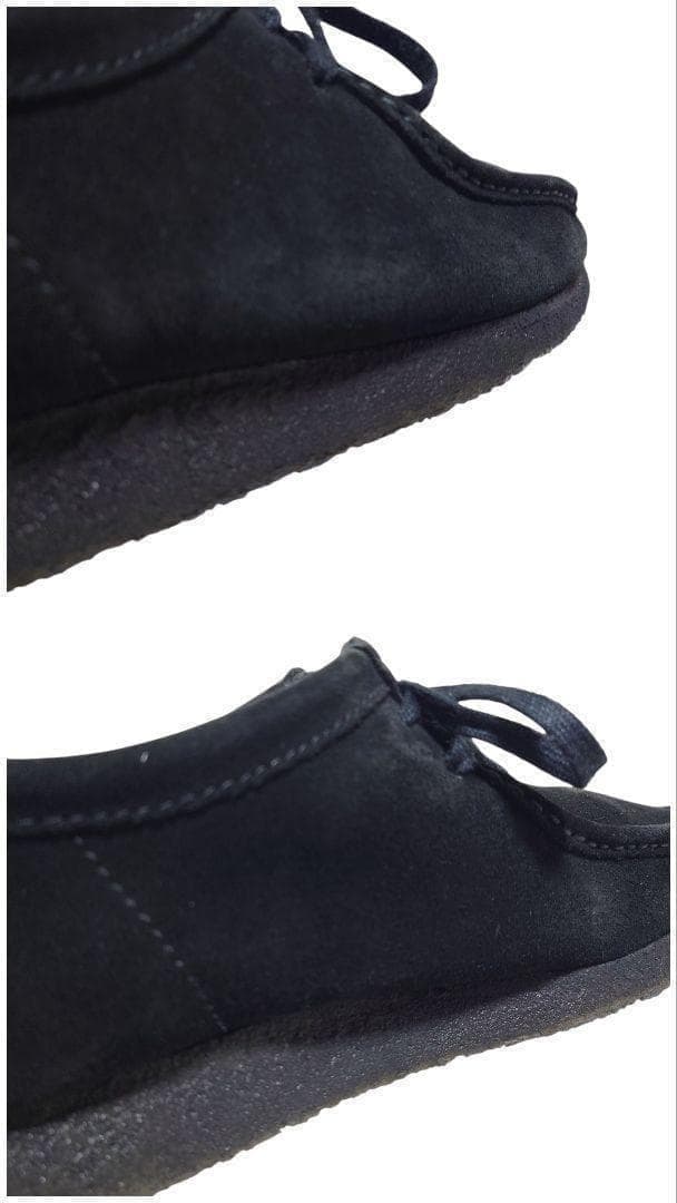 Clarks クラークス ワラビー 黒 スエード モカシン UK9 27cm