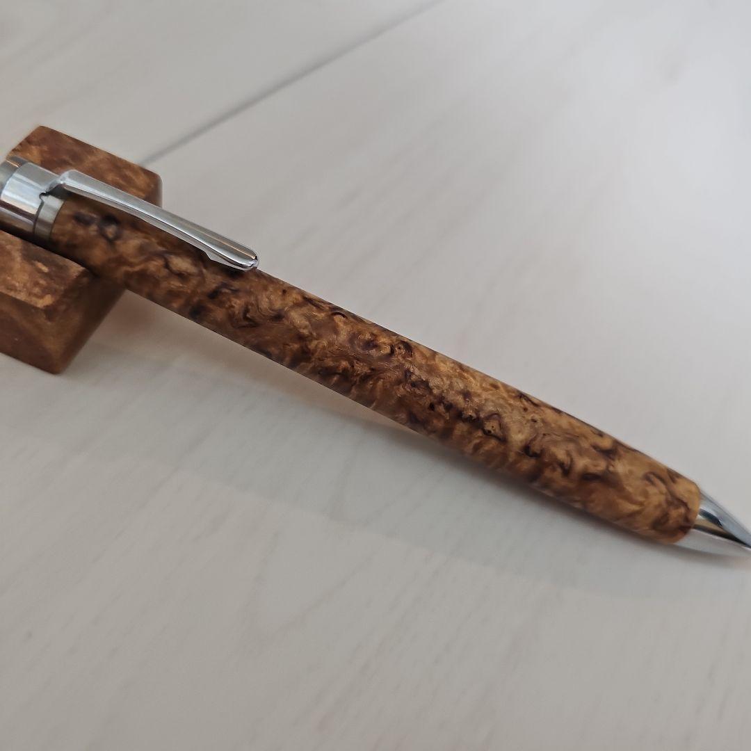 工房楔　ペンシル楔　スタビライズドウッド　マースルバーチ 花梨リボン杢