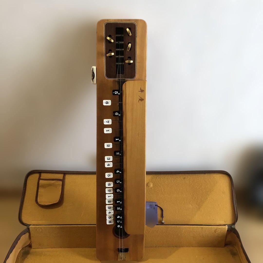 大正琴 4弦 木製 ケース付き