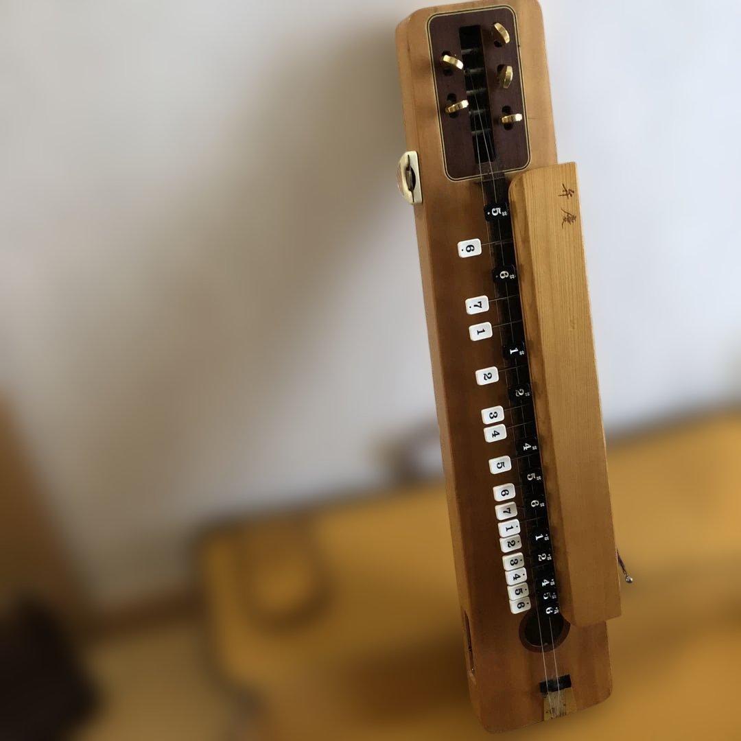 大正琴 4弦 木製 ケース付き
