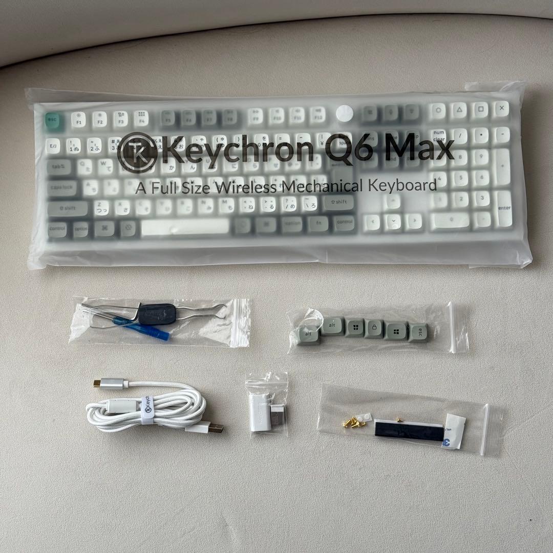 【未使用】Keychron Q6 Max フルサイズワイヤレスキーボード