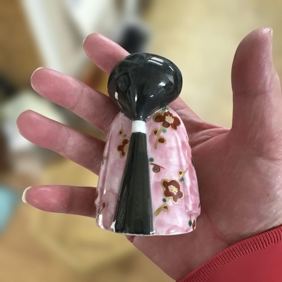 か*こ様 【銀座 和光 WAKO】陶びな 雛人形 桐箱・台座付 親王飾り 陶器製