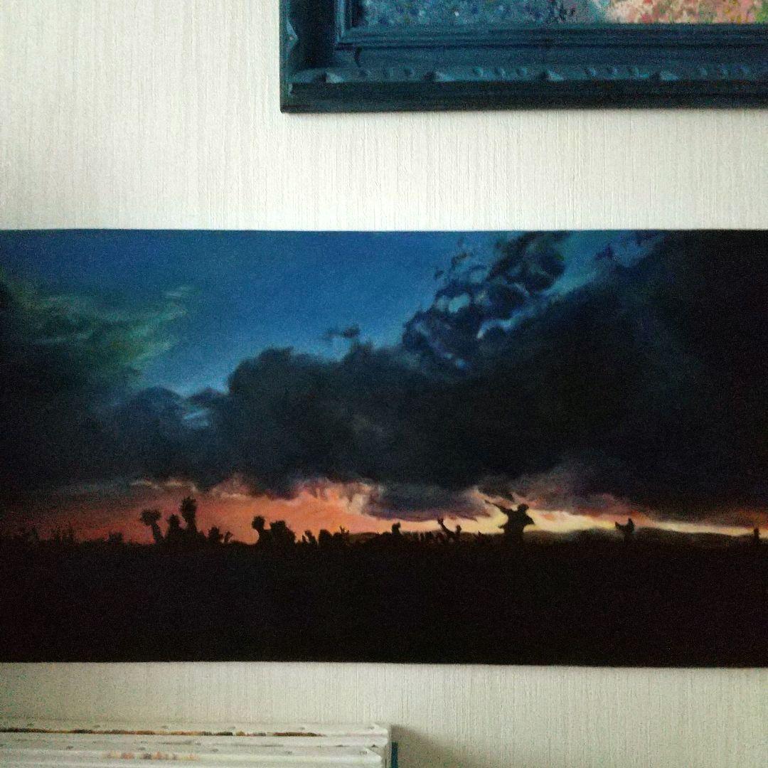 油絵 風景#1 40X80X1.5cm