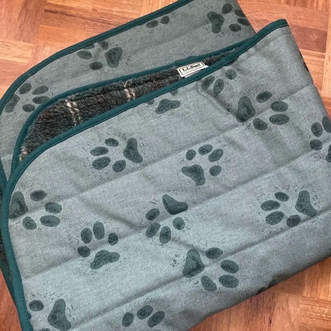 未使用 80's 90's L.L. Bean エルエルビーン 足跡柄 マット