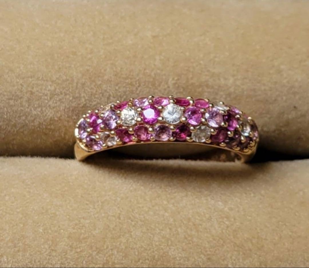 K18 サファイアリング 13号