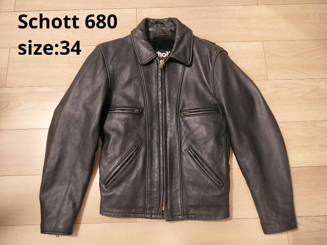 Schott 680 シングルライダースジャケット