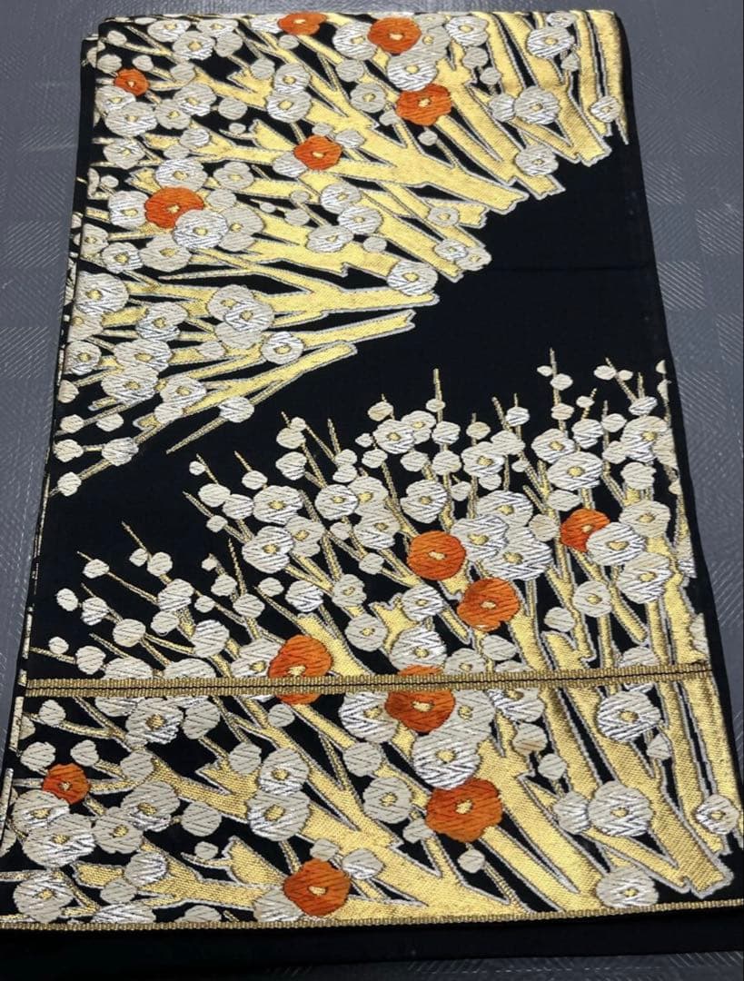 振袖フルセット6点サイズM〜Ｌ正絹　　舞蝶草花文　暈し染め