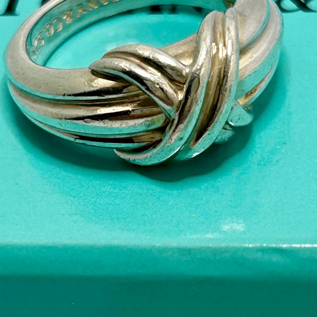 【店舗クリーニング済】TIFFANY&CO. シグネチャーリング　シルバー　7号