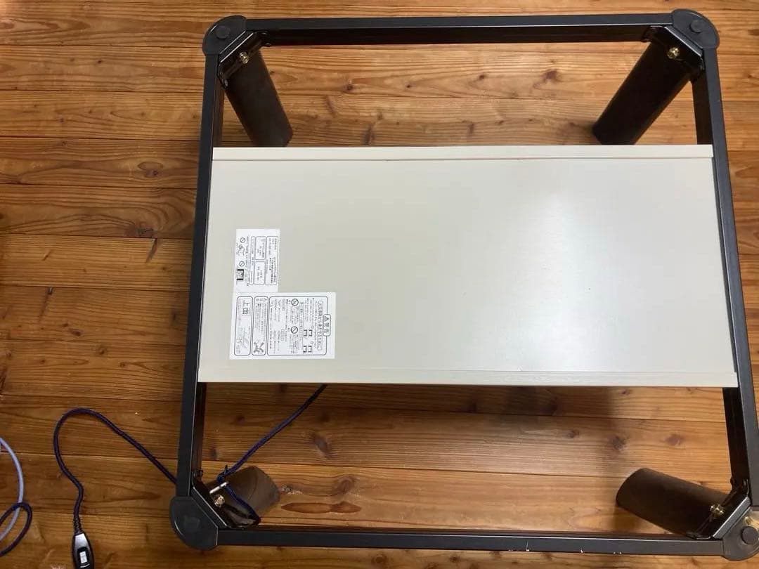 木目調 正方形こたつ 電気ヒーター付き約730角と掛け布団と敷マット