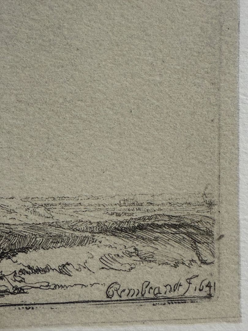 貴重　レンブラント 「風車」エッチング作品