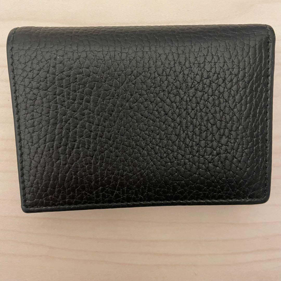 GUCCI 黒 リボンモチーフ 二つ折り財布