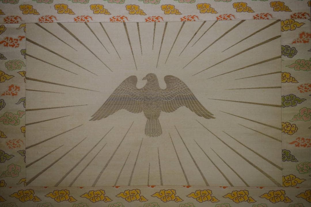 不詳/作者不明/鳩図/織物/布袋屋掛軸HJ-956