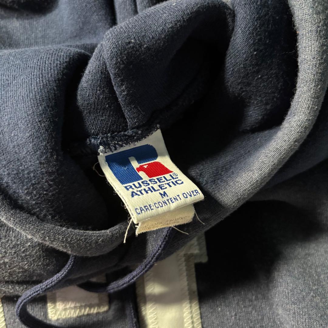 RUSSELL ラッセル 鬼フェード スウェット パーカー UCLA M ナス紺
