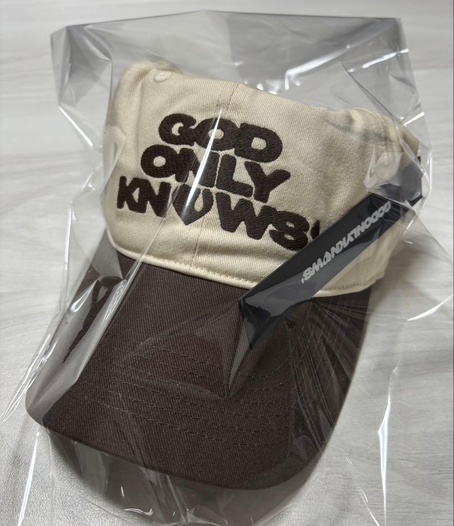 GOD ONLY KNOWS キャップ　ツートン　ブラウン