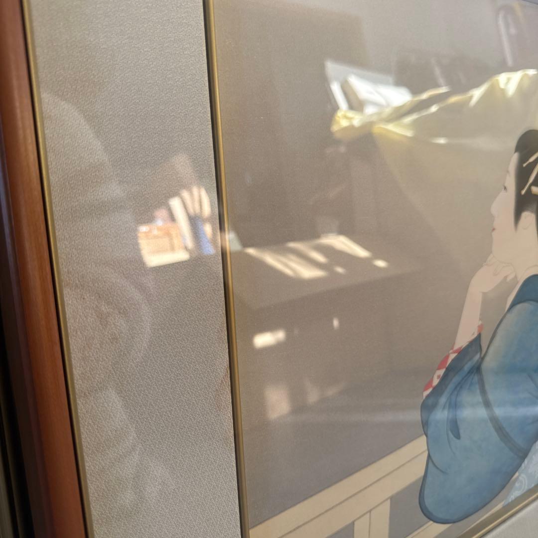 他の方発送×上村松園【待月】木版画　限定350