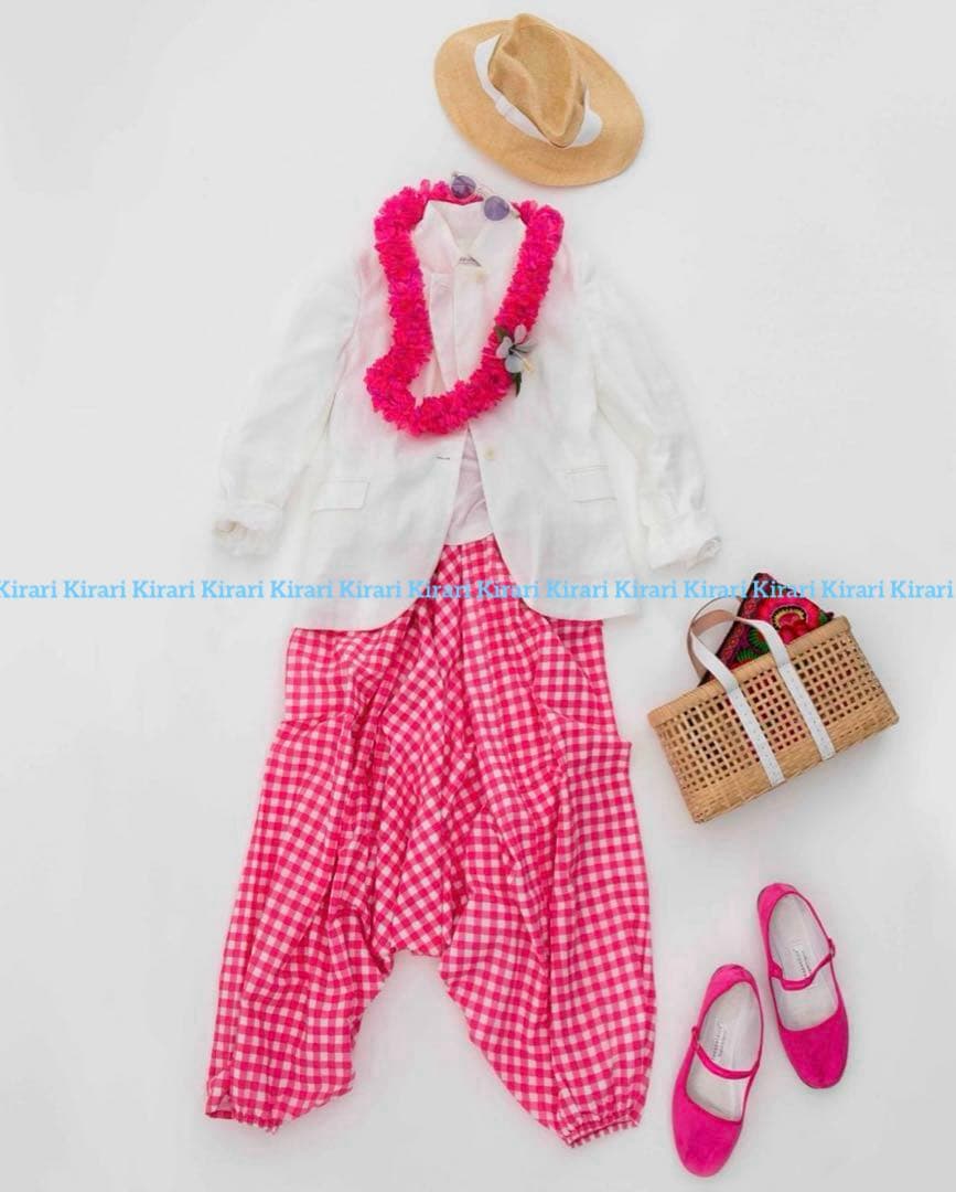 試着のみハウスオブロータス ギンガムチェックサルエルパンツ 桐島かれん