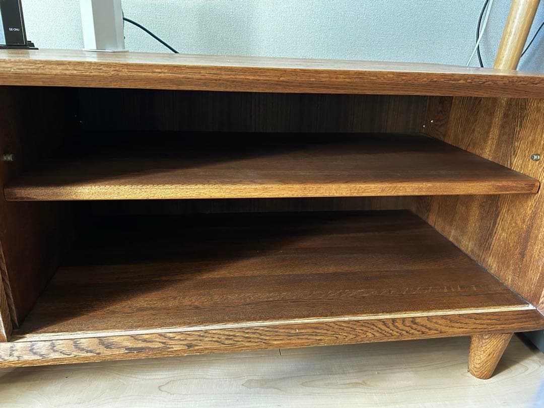 中古　最終価格　無垢材　ダークブラウン　木製　テレビボード　ゲーム