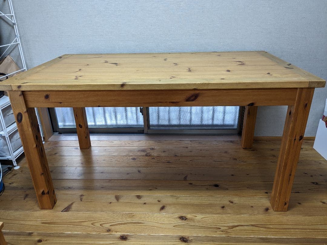 パイン材　ダイニングテーブル　4人掛け　4人　ボルドーパイン　レッドパイン