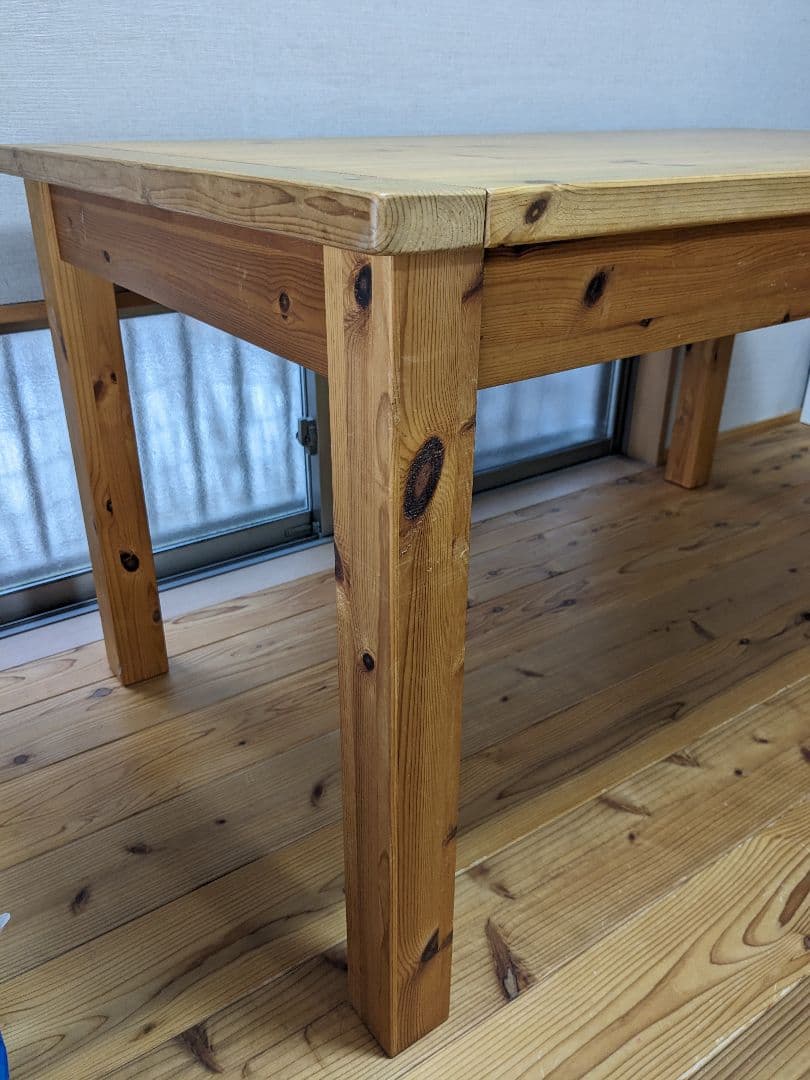 パイン材　ダイニングテーブル　4人掛け　4人　ボルドーパイン　レッドパイン