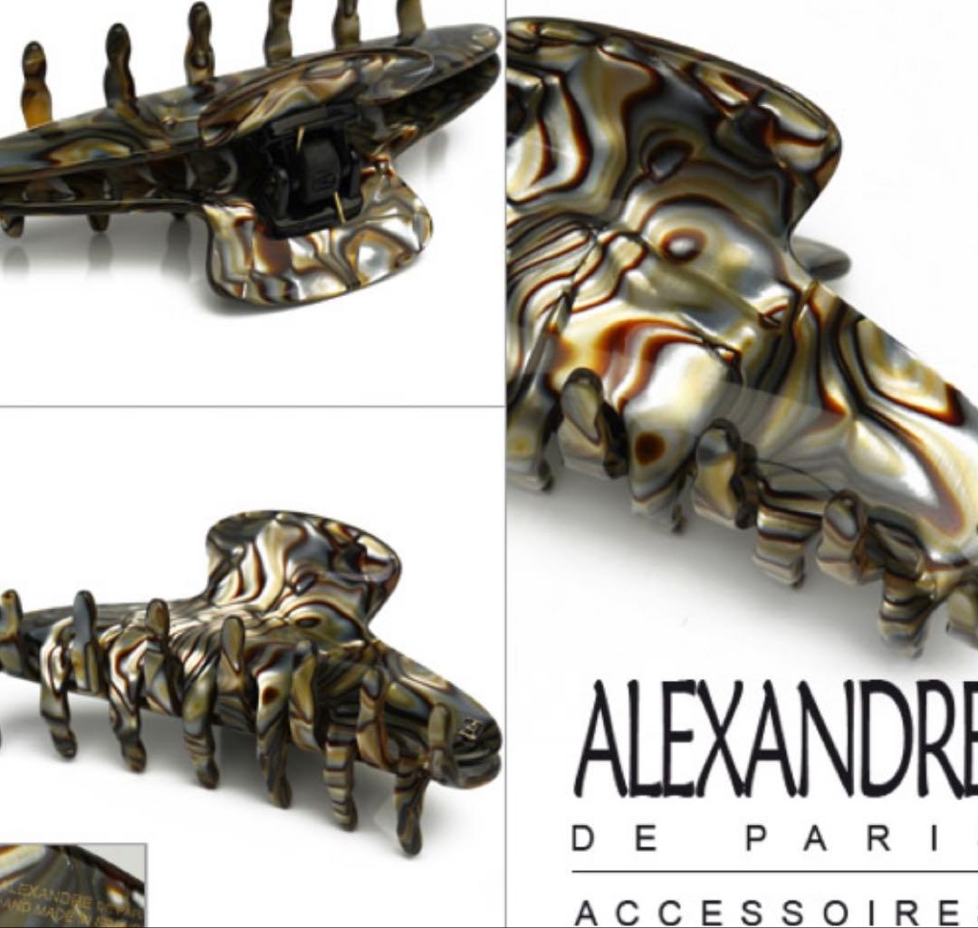 アレクサンドルドゥパリ ヘアクリップ(L) ヘアアクセサリー オニキス