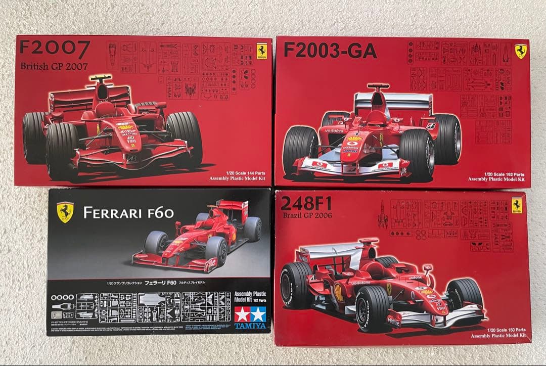 タミヤF60 フジミF2007&F2003GA&F248F1