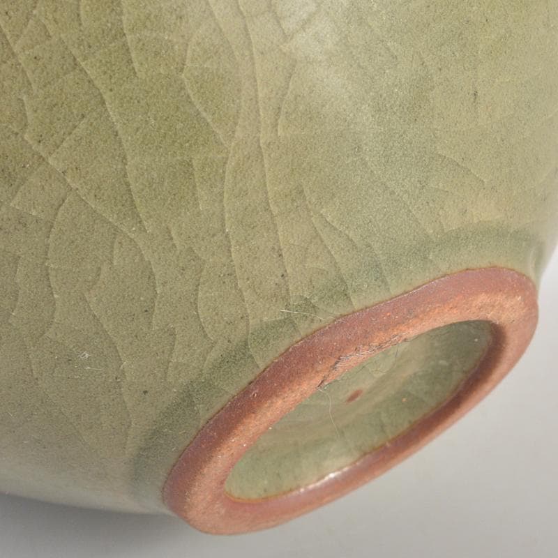 中国　龍泉窯青磁　刻花卉文盃　C　R6947E