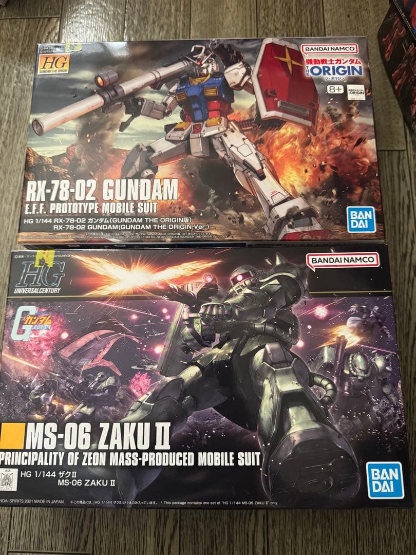 HG ガンプラ セット RX-78-02 ZAKU II など