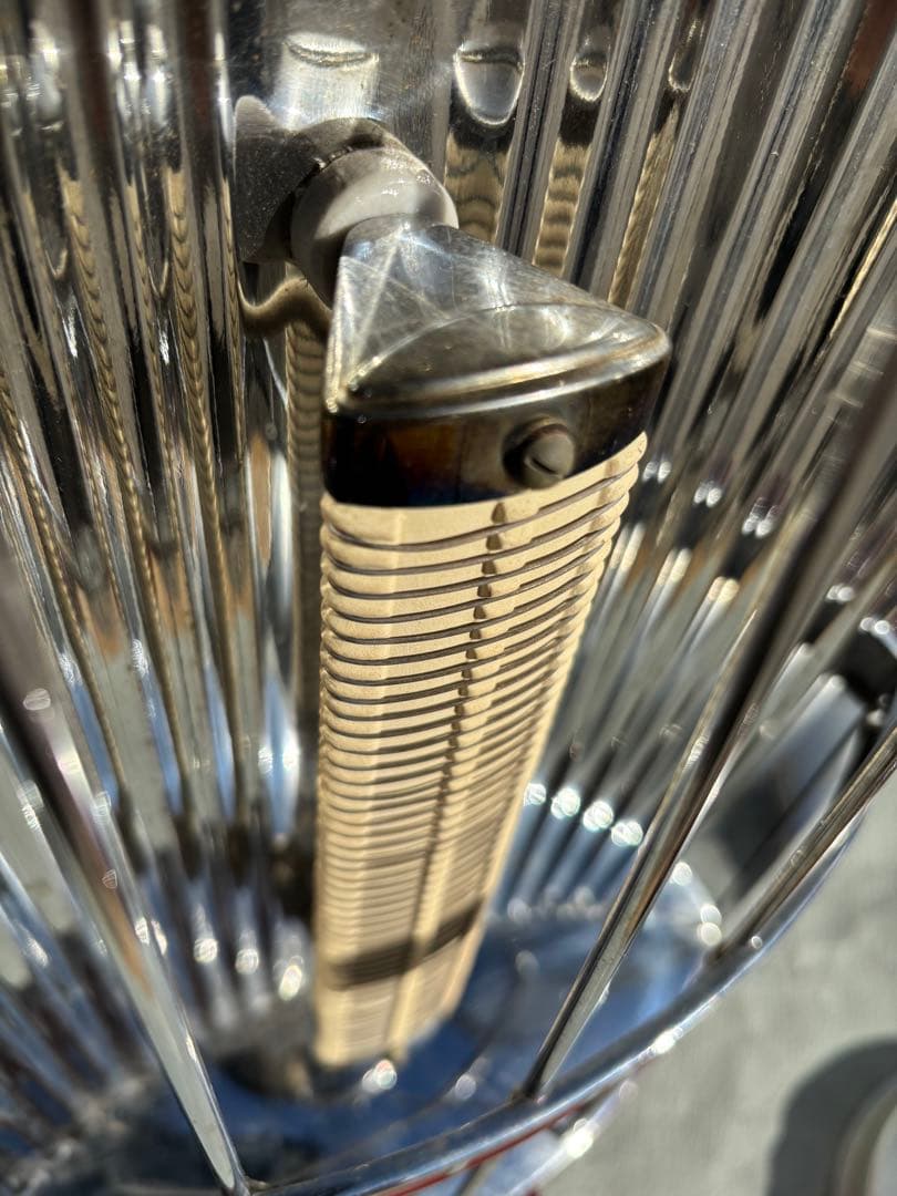 ナショナルの可愛いレトロな三角パネル電気ストーブ　作動品　NATIONAL 希少