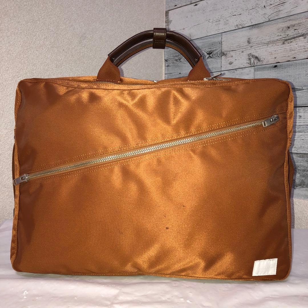 超美品✨人気 ポーター リフト ビジネスバッグ3way 2層 A4可 ブラウン