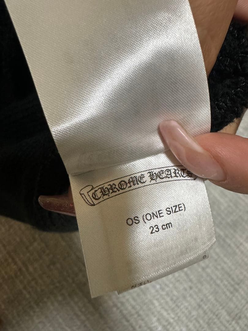 CHROME HEARTS ニット帽 黒　正規品