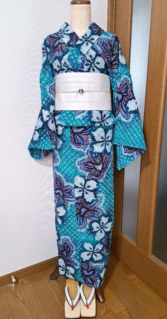 とくちゃん•*¨*•.¸♬︎絞り浴衣 有松絞り 【超美品】