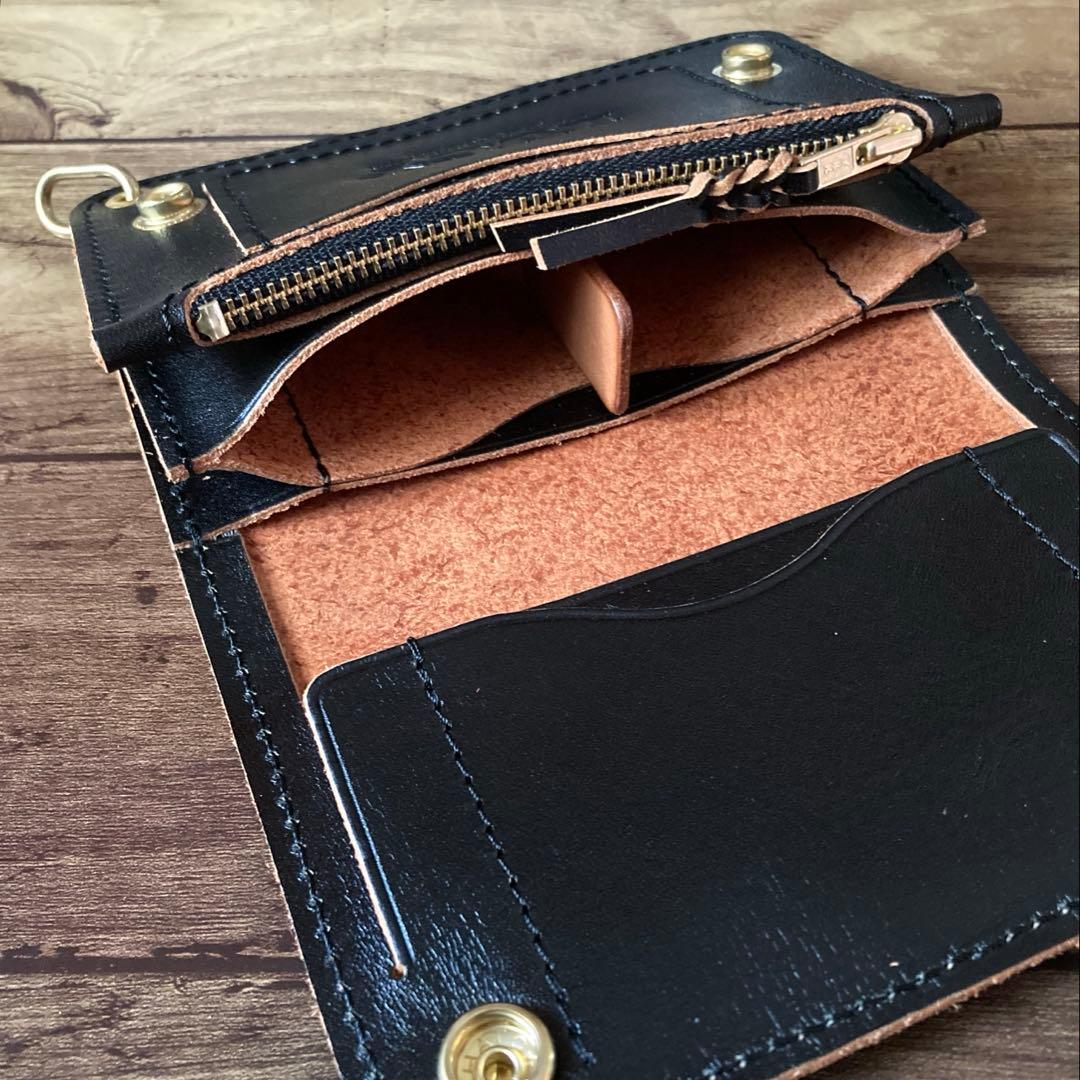 【Misaki483mm】トラッカーウォレット150【お札を折らずに収納】