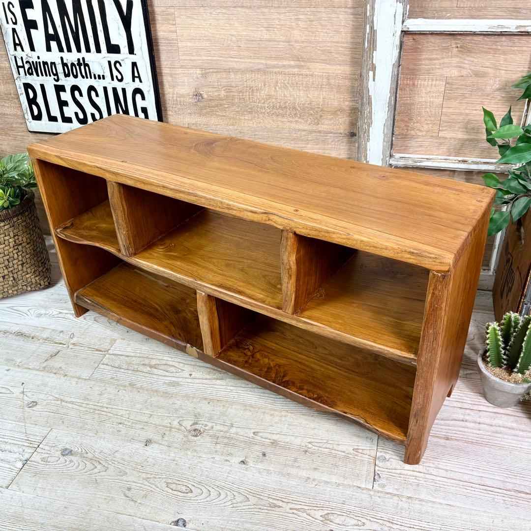 オールドチーク天然無垢材ナチュラルウッドテレビ台サイドボード飾り棚テーブル木製