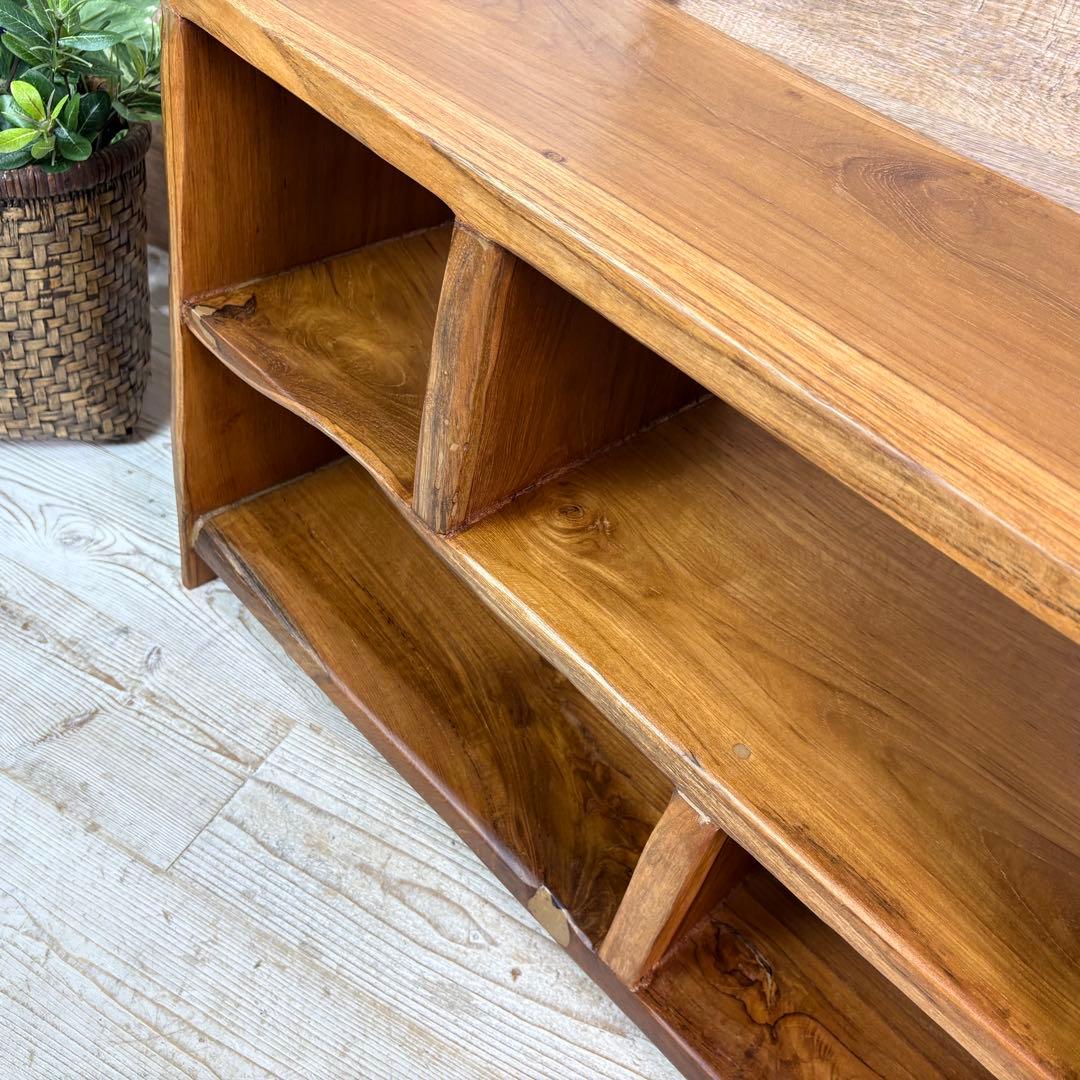 オールドチーク天然無垢材ナチュラルウッドテレビ台サイドボード飾り棚テーブル木製