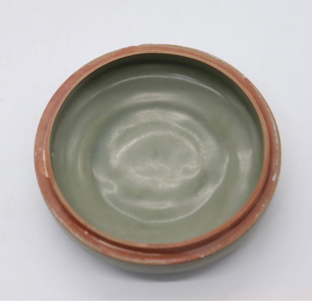 中国　青磁蓋物　青磁　送料込み0406