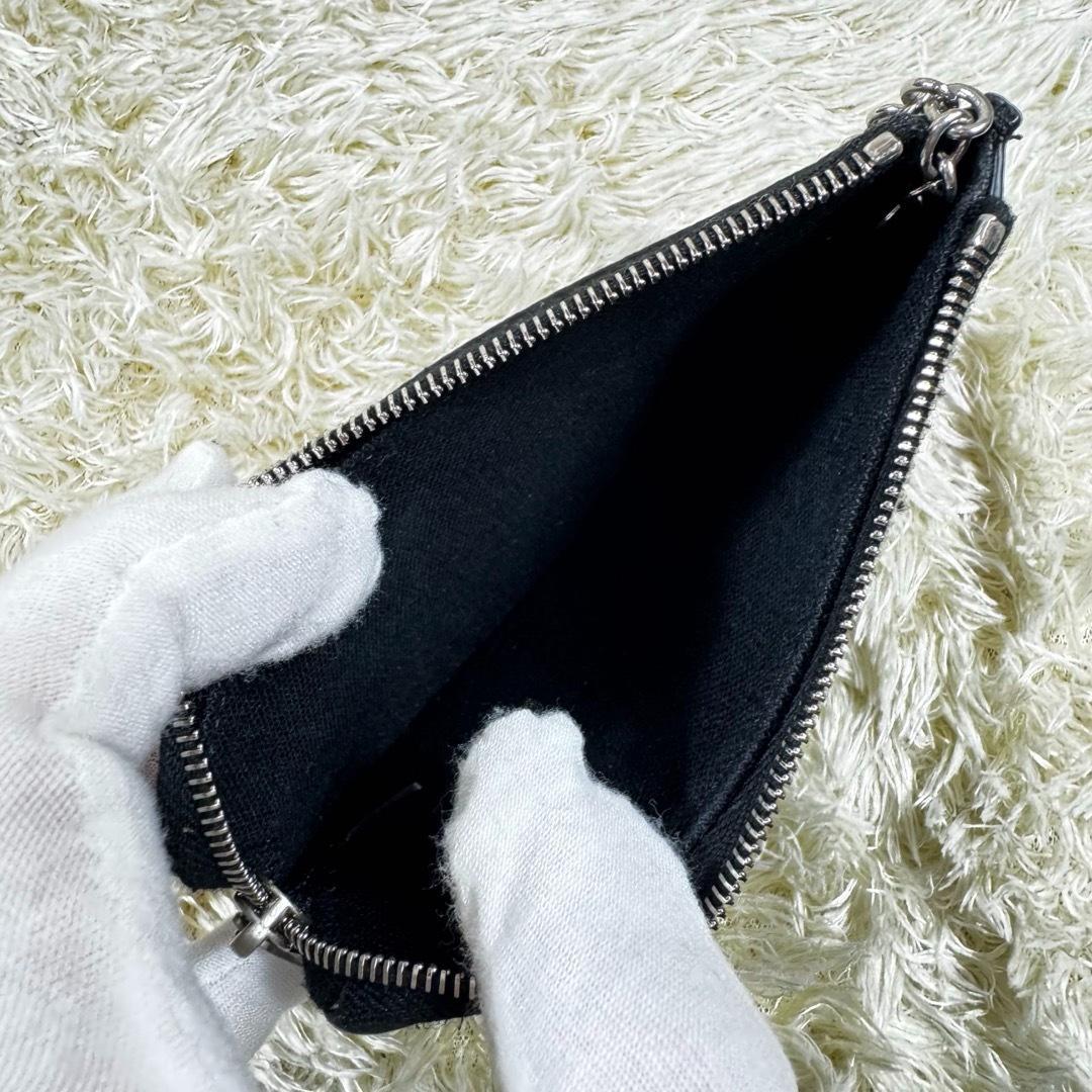 極美品✨セリーヌ　ケース　キーケース　チェーン　ロゴマニア　ブラック