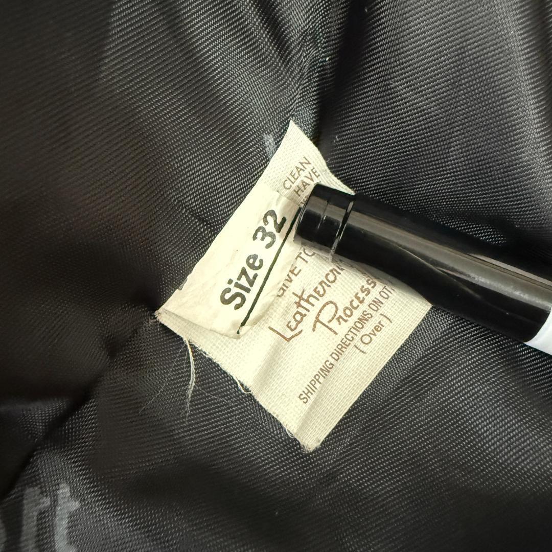 【希少32✨】ショット SCHOTT シングル ライダース レザージャケット 黒