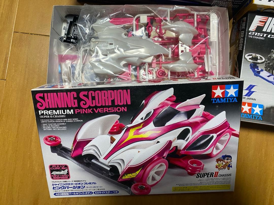 引退 ミニ四駆 限定モデル シャイニングスコーピオン等 7箱セット