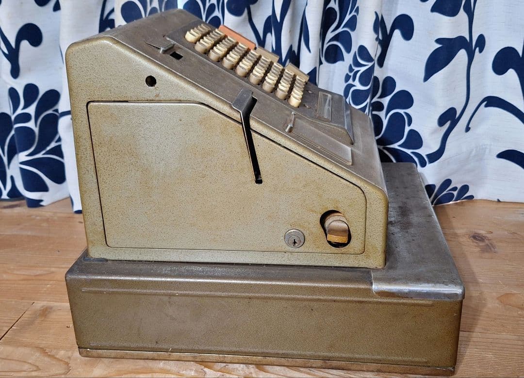 ビンテージ　レジスター　日本製 グレー　キング工業　インダストリアル