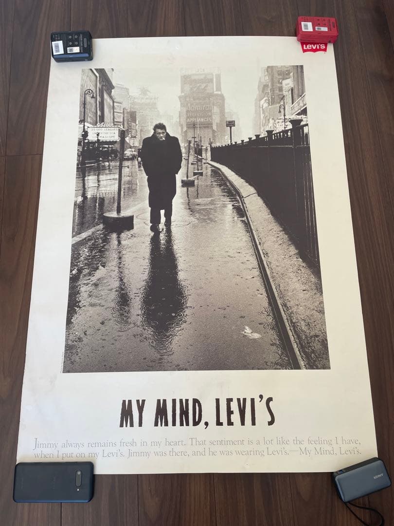 80-90's★Levi's ジェームス・ディーン ポスター 希少